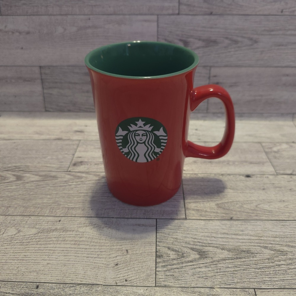Starbucks 2024 Red & Green 10oz Ceramic Mug – Siren Logo‎